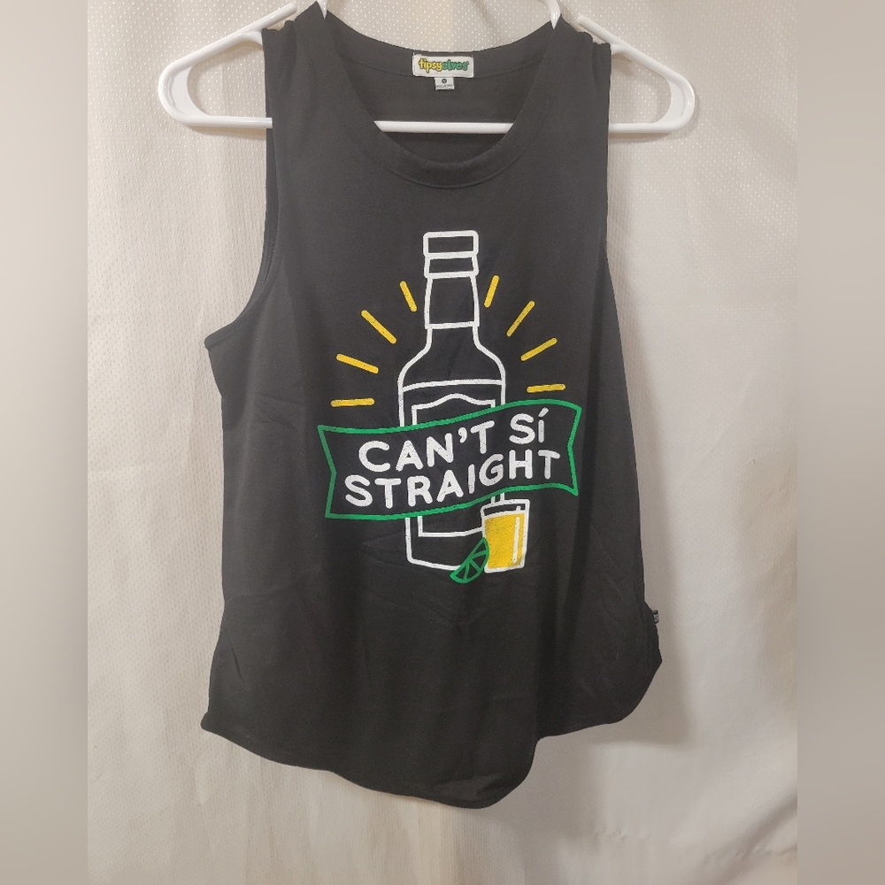 Tipsy Elves NWT Women's Can't Si Straight Tank Size‎ Small